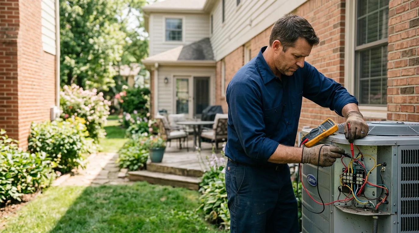 HVAC technician working near La Center, KY